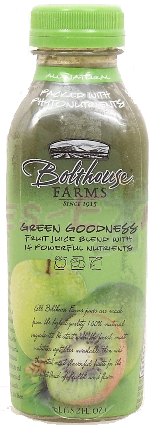Bolthouse Farms Green Goodness fruit juice blend with 14 powerful nutrients, 100% juice Full-Size Picture
